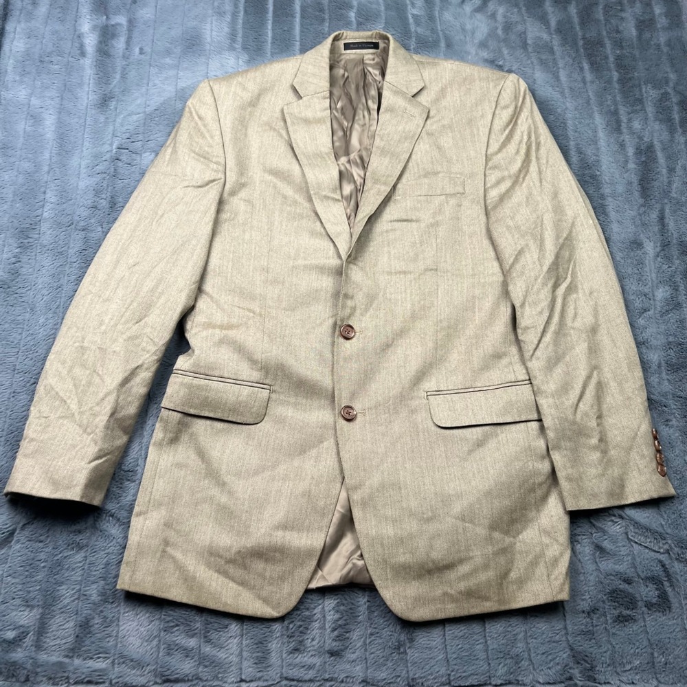 Lauren Ralph Lauren Mens 40L Tan Two Button Blazer Sport Coat 4900050587
